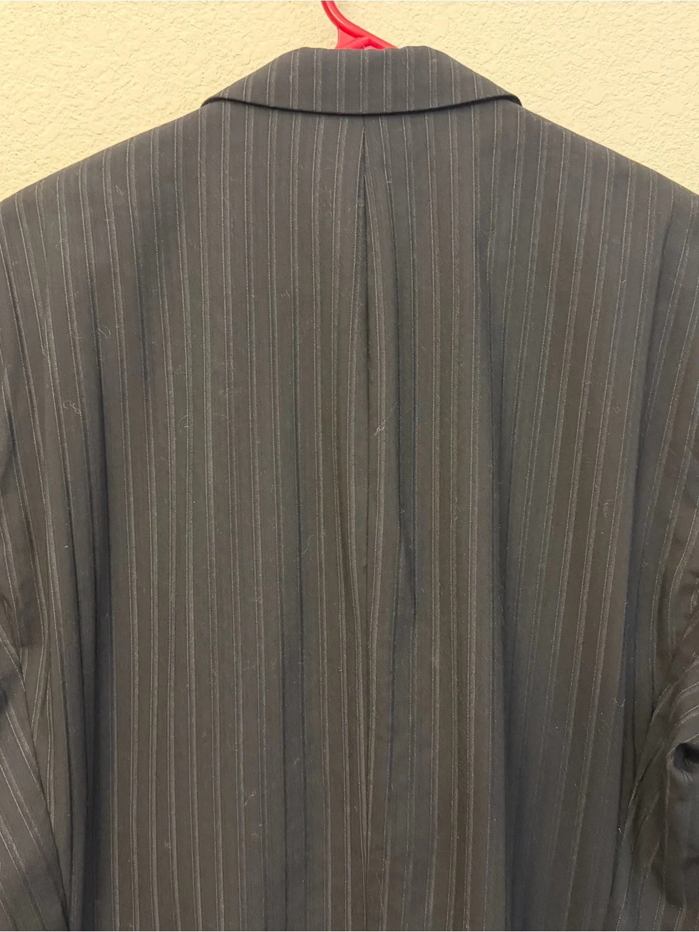 Hugo Boss Sz 44R Black Pinstripe Blazer as seen in Scorsese movie wool Y2K
